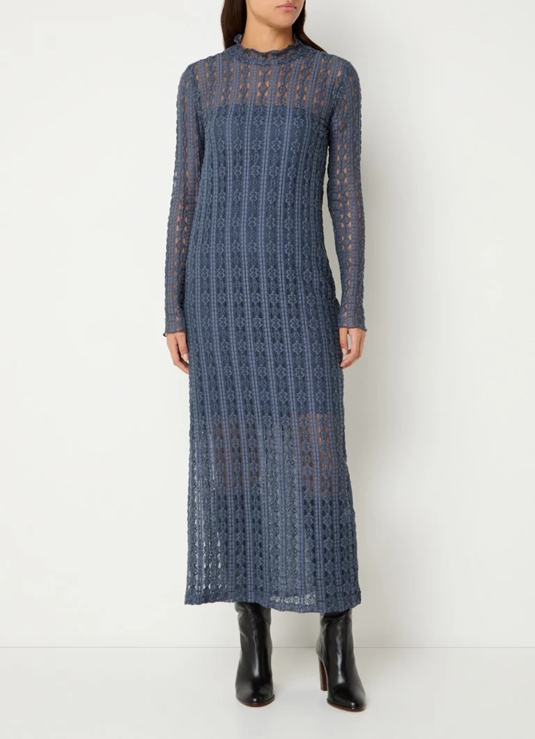 Vestido midi Dante 6 con estampado calado