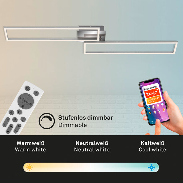 WiFi-CCT-LED-Wand- und Deckenleuchte FRAME