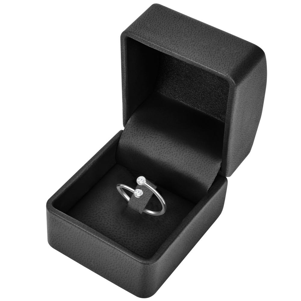 Trilani Bague en argent Argent sterling Oxyde de zirconium (CZ) en Argent Bague