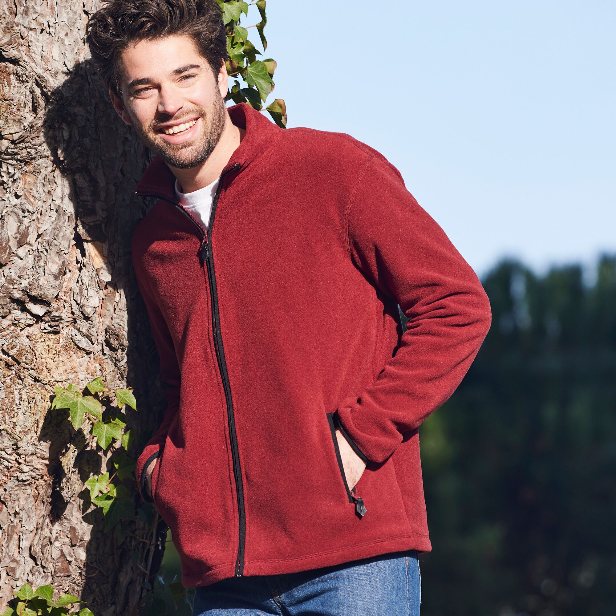 Blouson zippé maille micropolaire