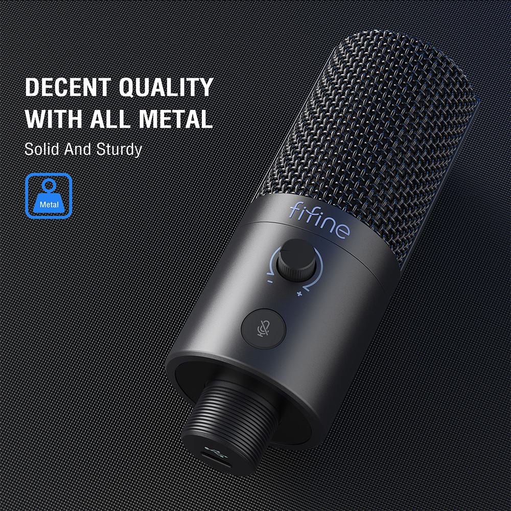 Leicke FIFINE MikrofonT669 pro2 - Gaming Mikrofon mit Arm