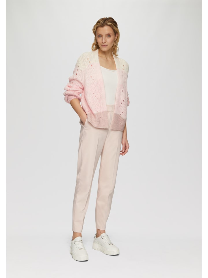 s.Oliver BLACK LABEL Strickjacke langarm in Pink günstig kaufen L