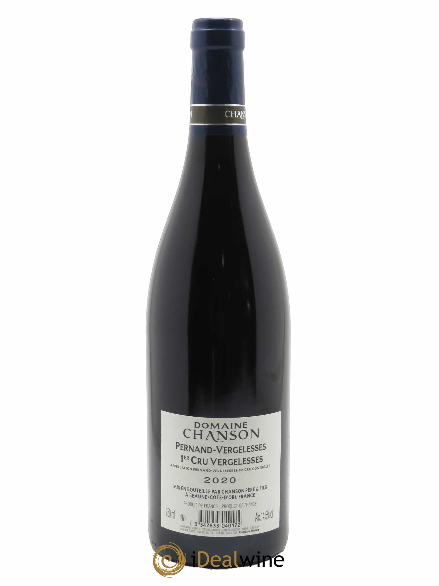 Pernand-Vergelesses 1er Cru Les Vergelesses Chanson (Domaine)  2020 - Lot de 1 Bouteille