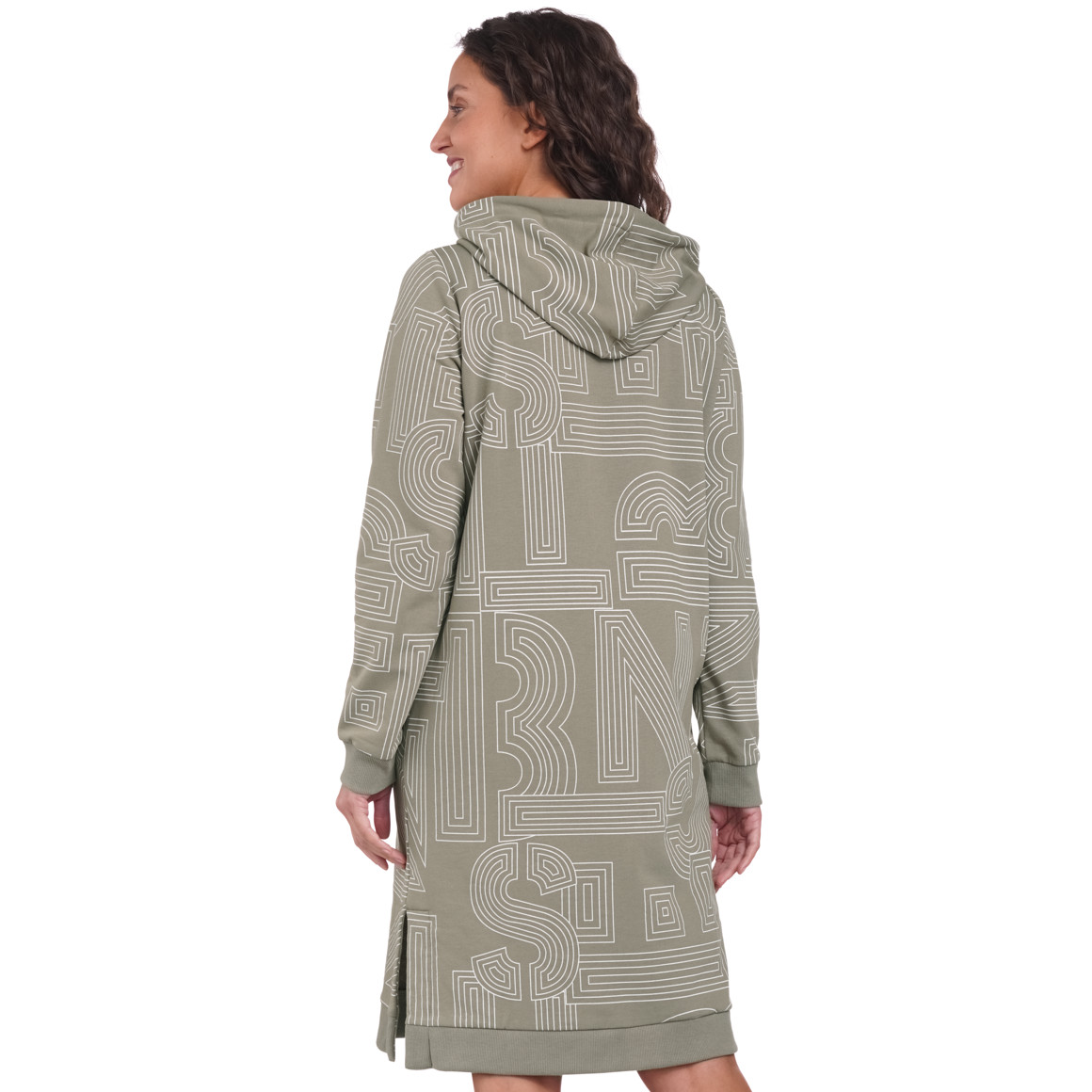 Damen Sweatkleid mit Kapuze
