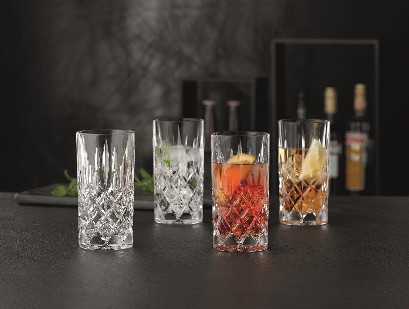 Nachtmann Longdrinkglas Nachtmann Noblesse Longdrinkglas 8er Set, Kristallglas