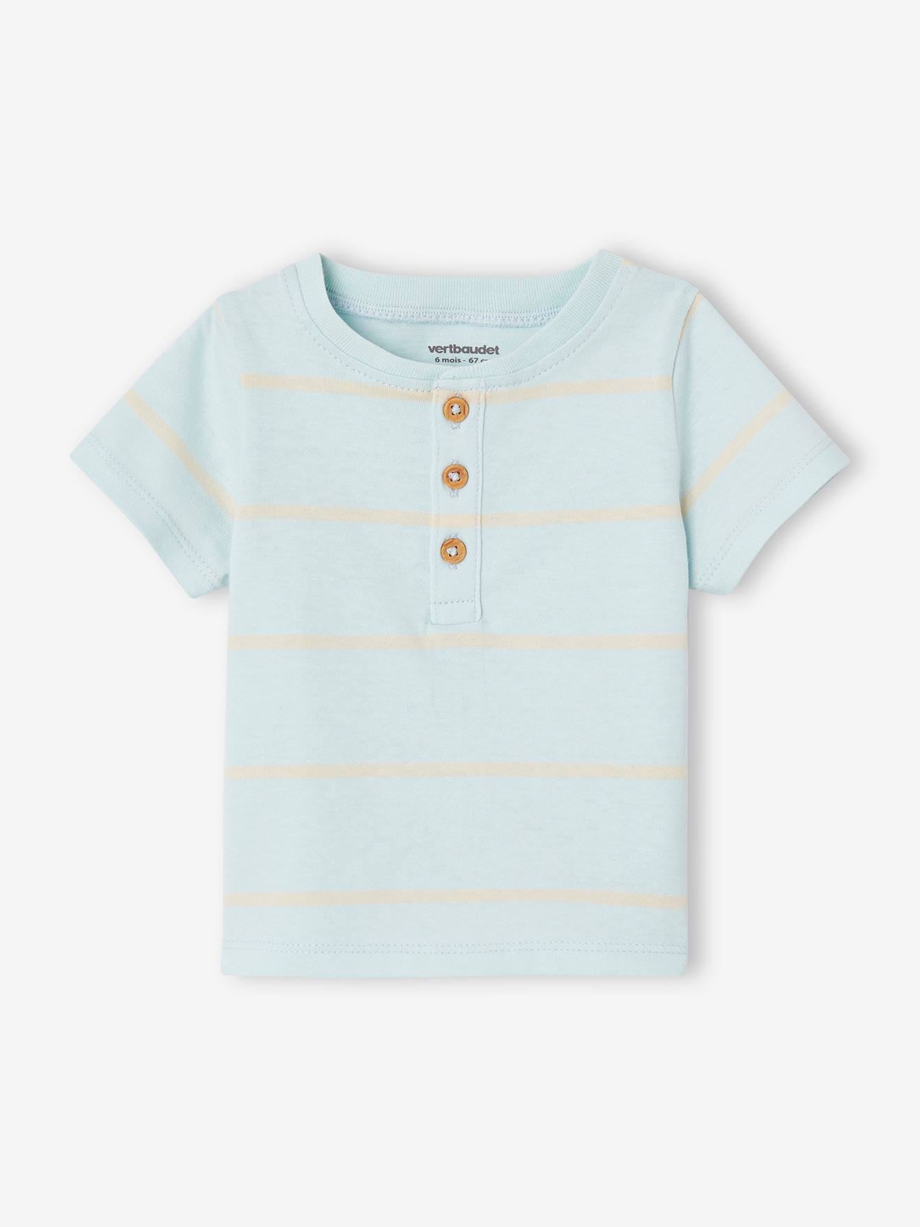 Vertbaudet Baby-Set: T-Shirt & Shorts - himmelblau