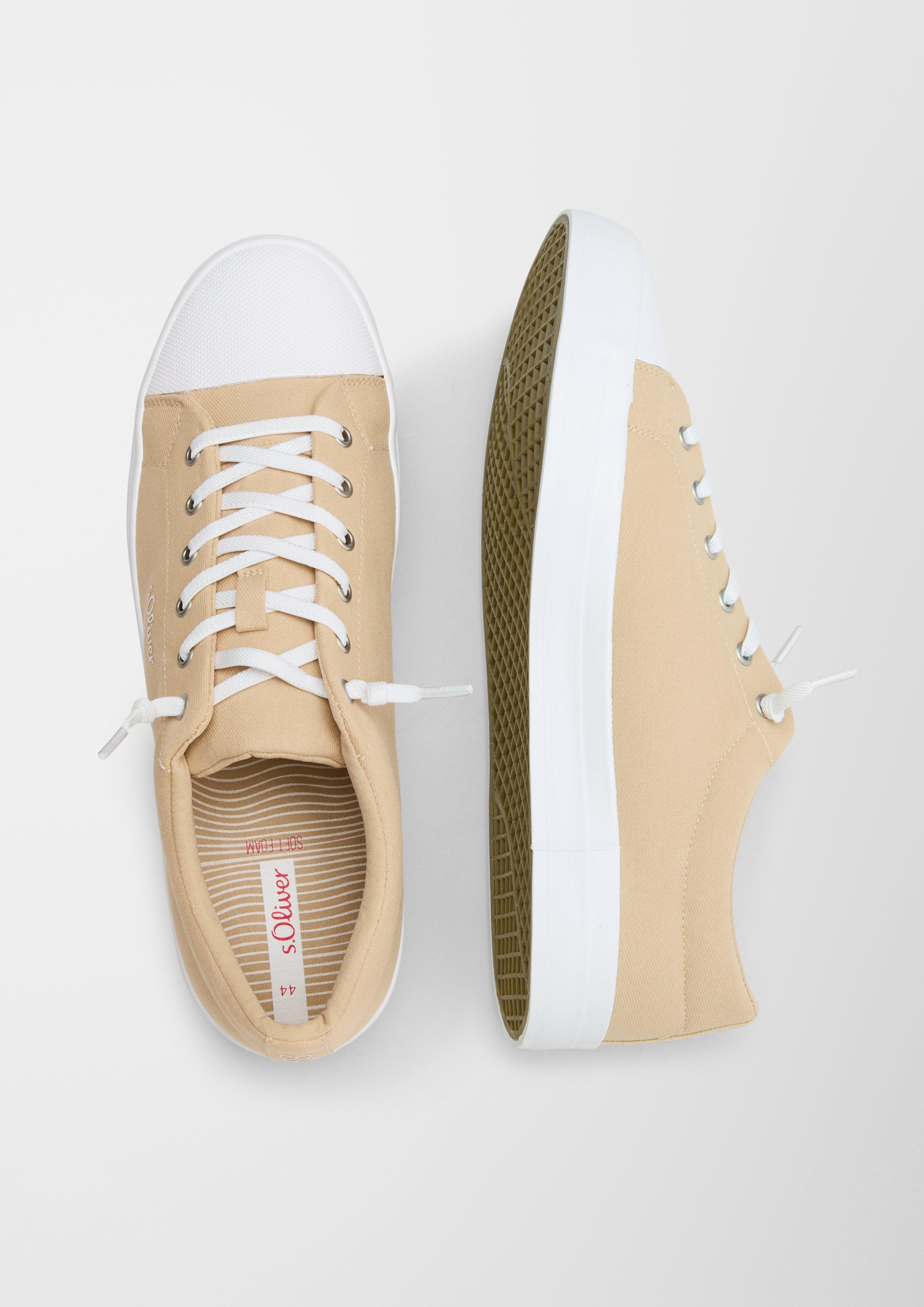 Stoffsneaker mit gummierter Spitze  6007667-355