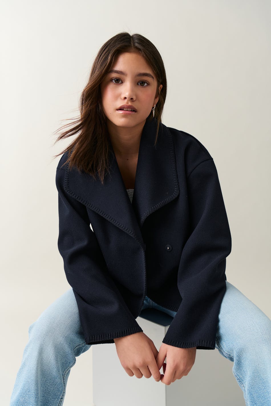 Y blanket stitch jacket