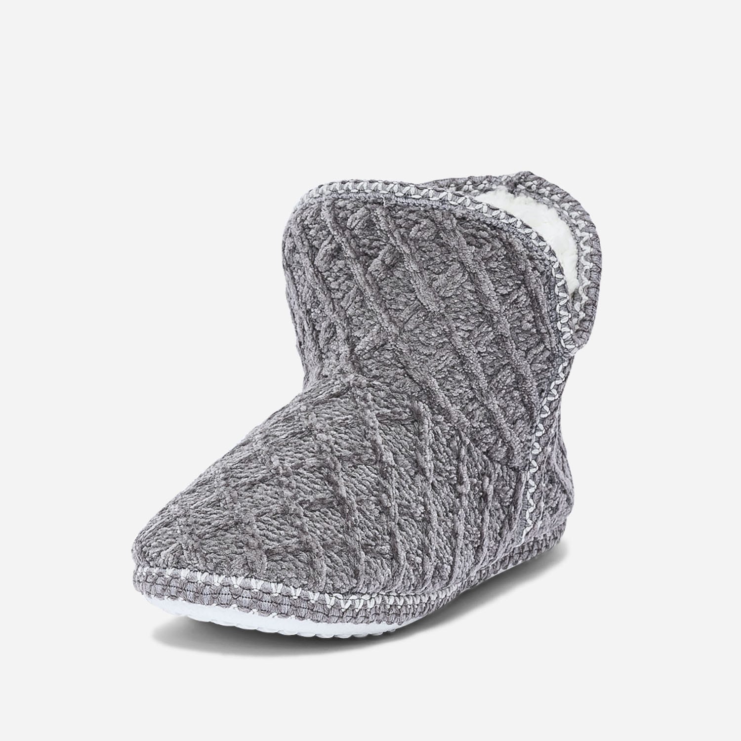 Chausson-boots gris fourré