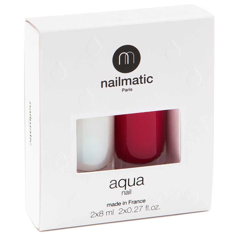 nailmatic AQUA nail duo BASE & TOP + HEATHER vernis à ongles à base d'eau (54%)