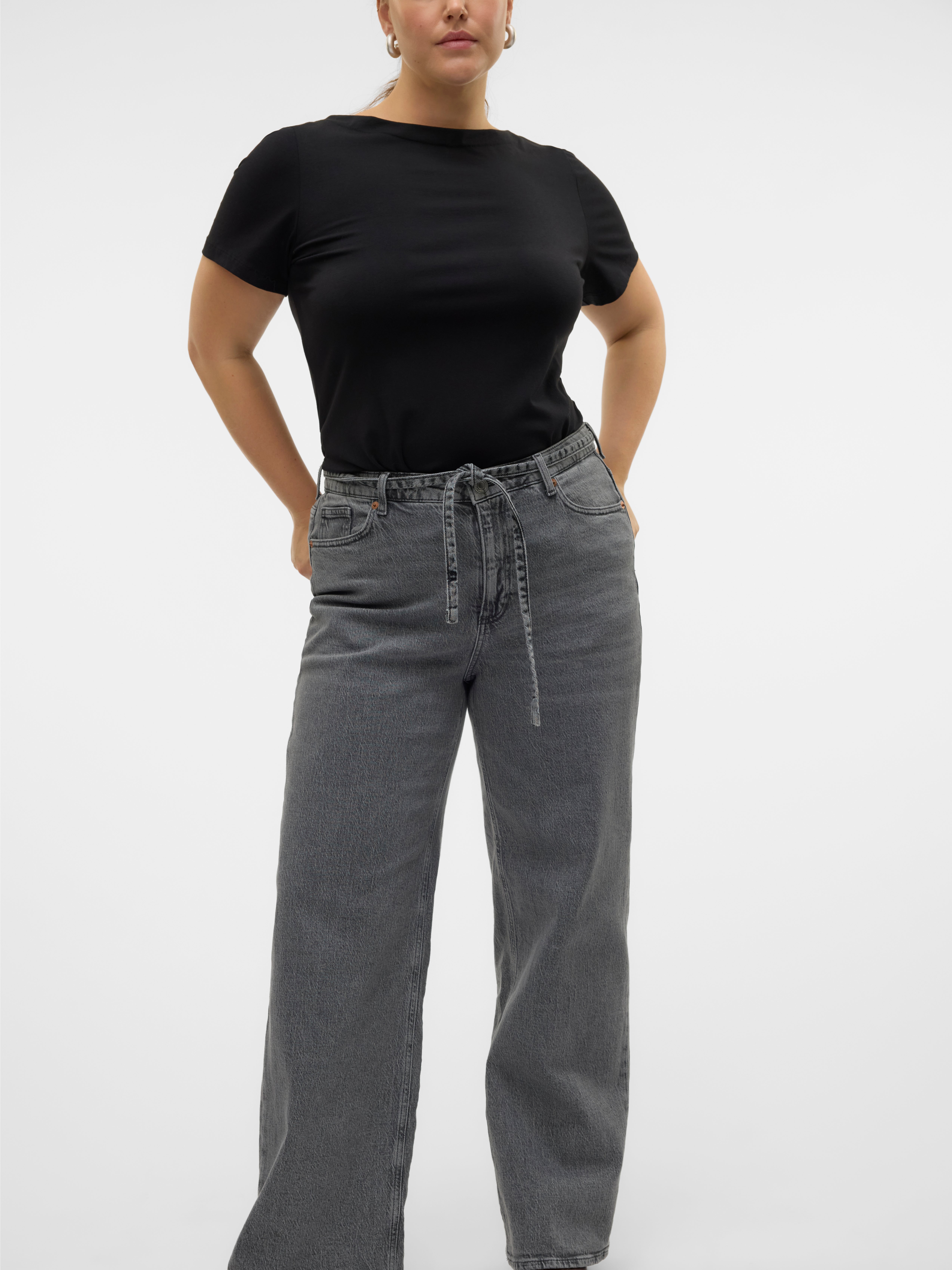 VMCTESSA Hohe Taille Weiter Beinschnitt Jeans