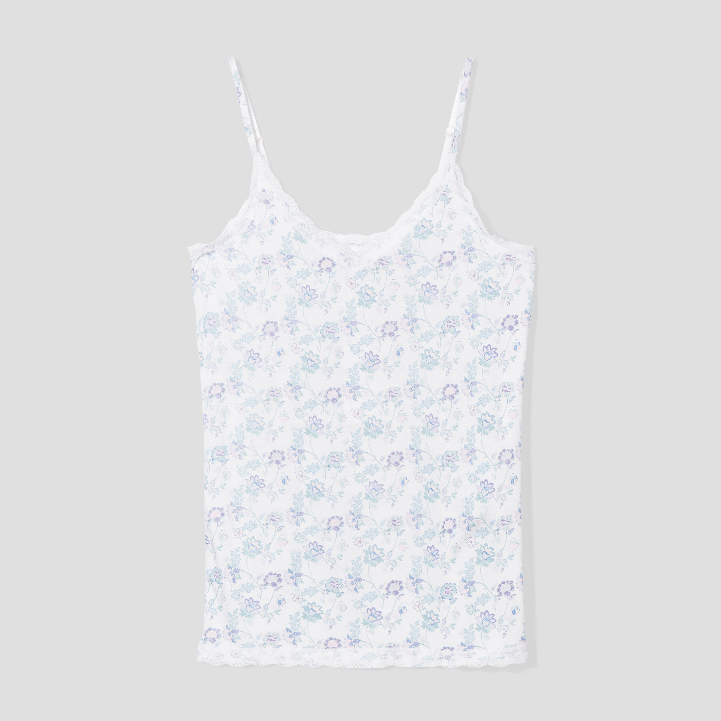 Haut de pyjama débardeur col V beige femme | La Halle