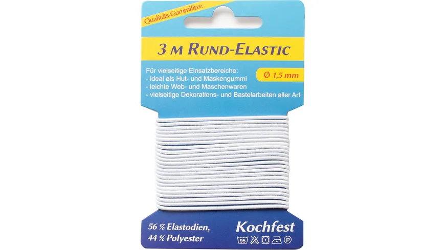 Elastic Gummikordel rund 3m 3 m