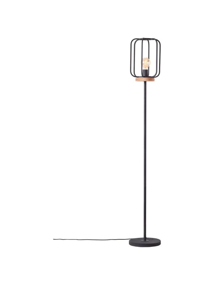 Brilliant Standleuchte, 1-flammig Tosh ⌀ 25 cm in antik holz/schwarz korund günstig kaufen onesize