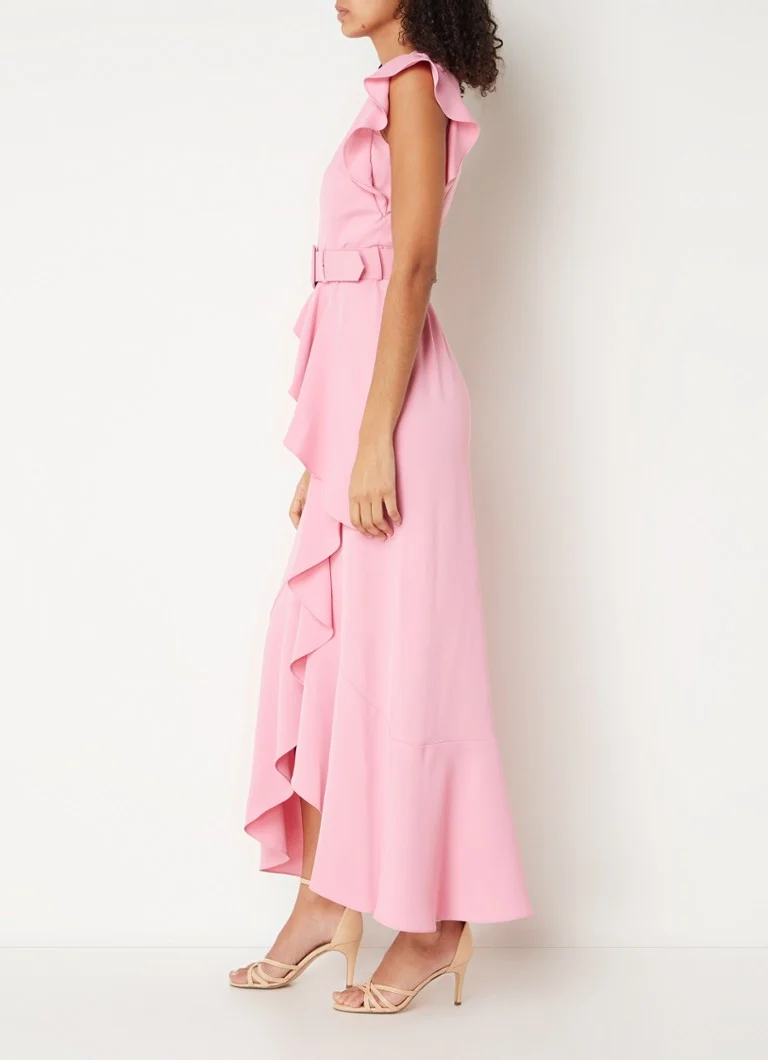 Rochie-tunică lungă Phase Eight Phoebe cu curea și volane