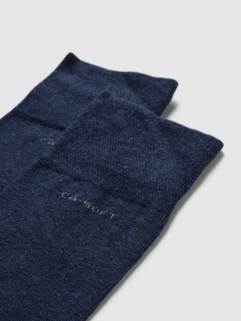 Socken in melierter Optik im 2er-Pack in weiß
