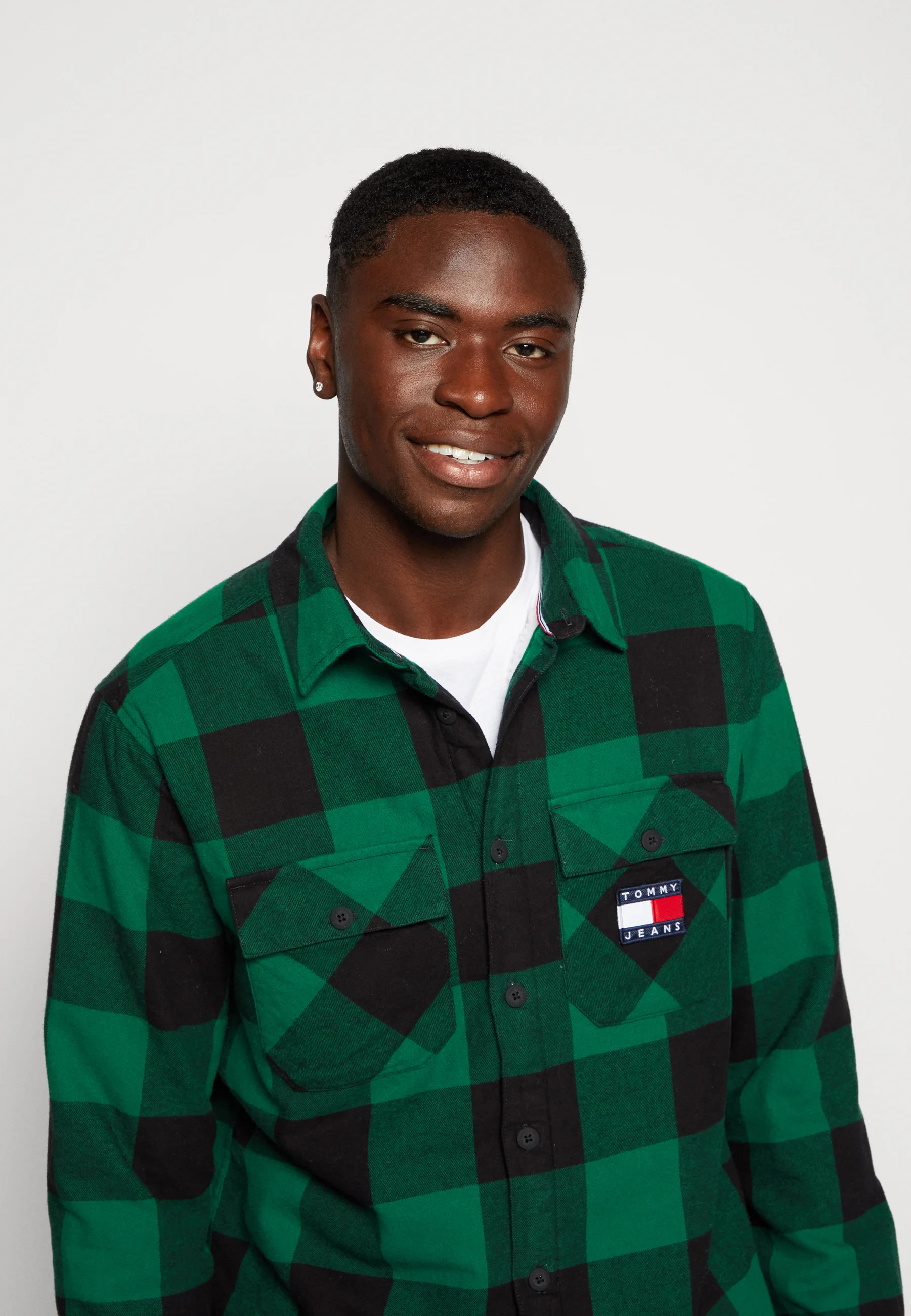 Tommy Jeans SHERPA OVERSHIRT - Chaqueta de entretiempo
