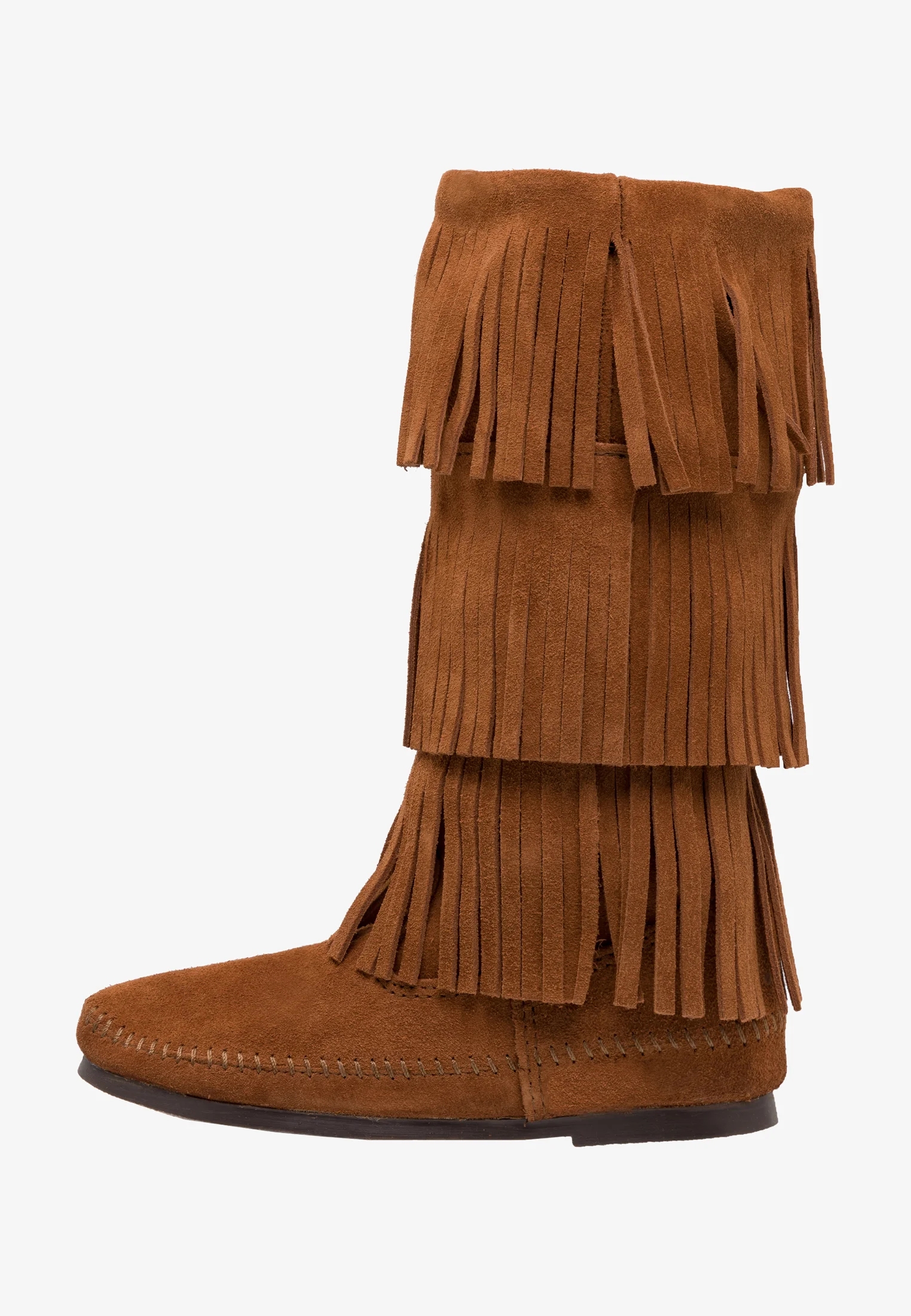 Botas altas Minnetonka de 3 capas con flecos
