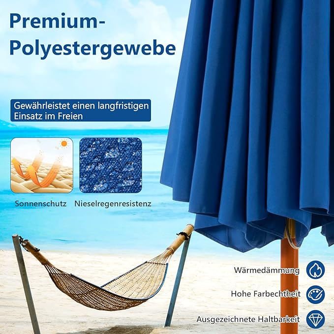 Costway Sonnenschirm 260 cm