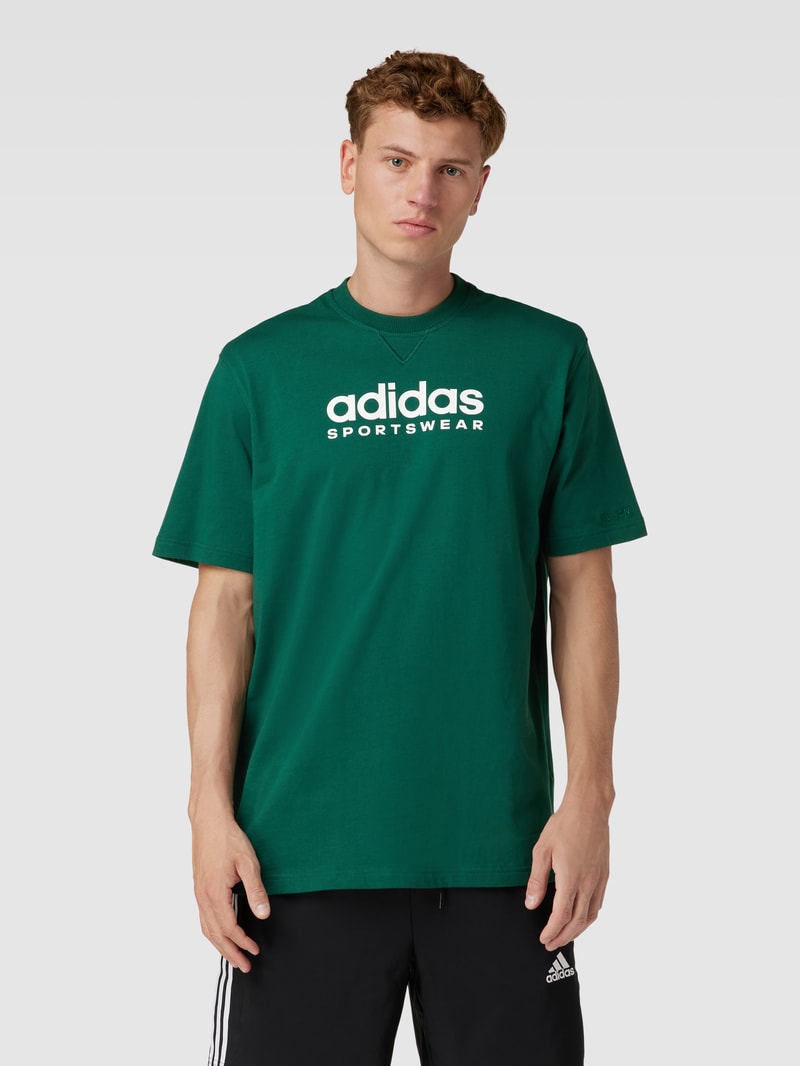 T-Shirt mit Label-Print in bottle