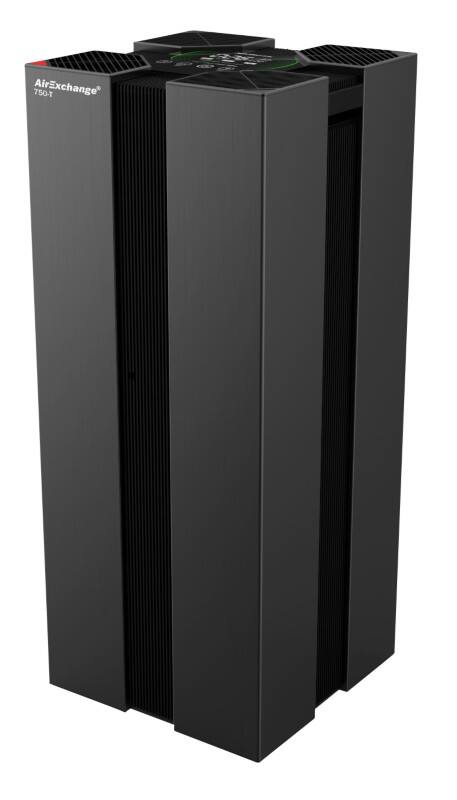 AirExchange Luftreiniger 750-T Schwarz 33 x 33 x 80,6 cm