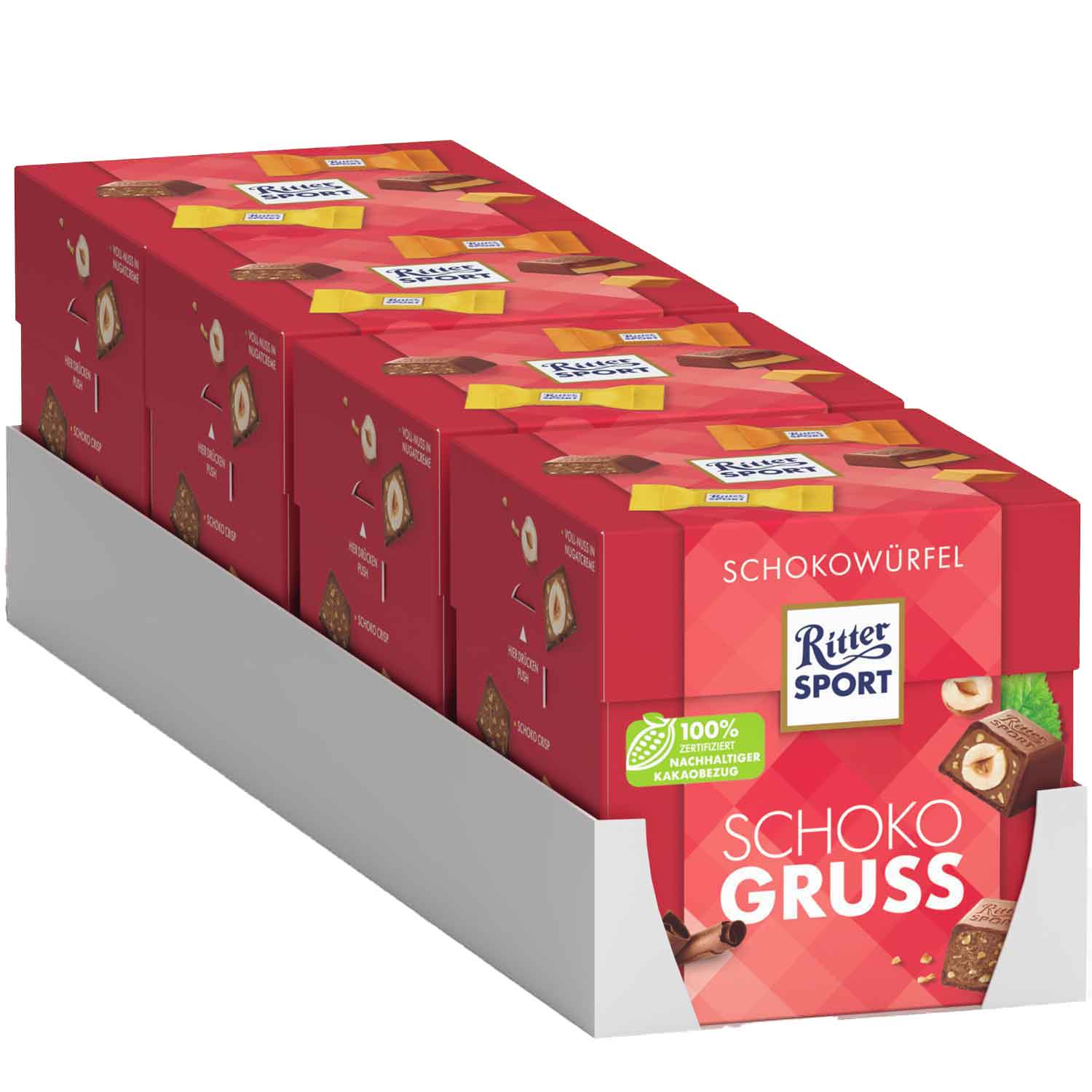 Ritter Sport Schokowürfel Schokogruss 22er