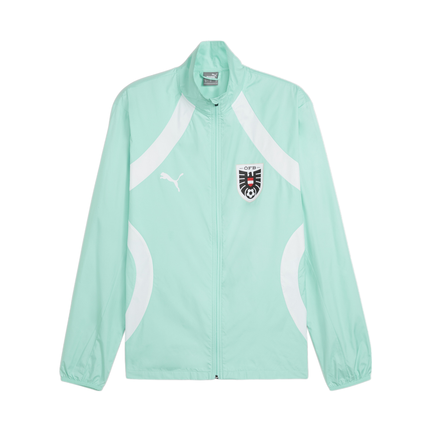 PUMA Österreich Prematch Jacke EM 2024 Türkis F07