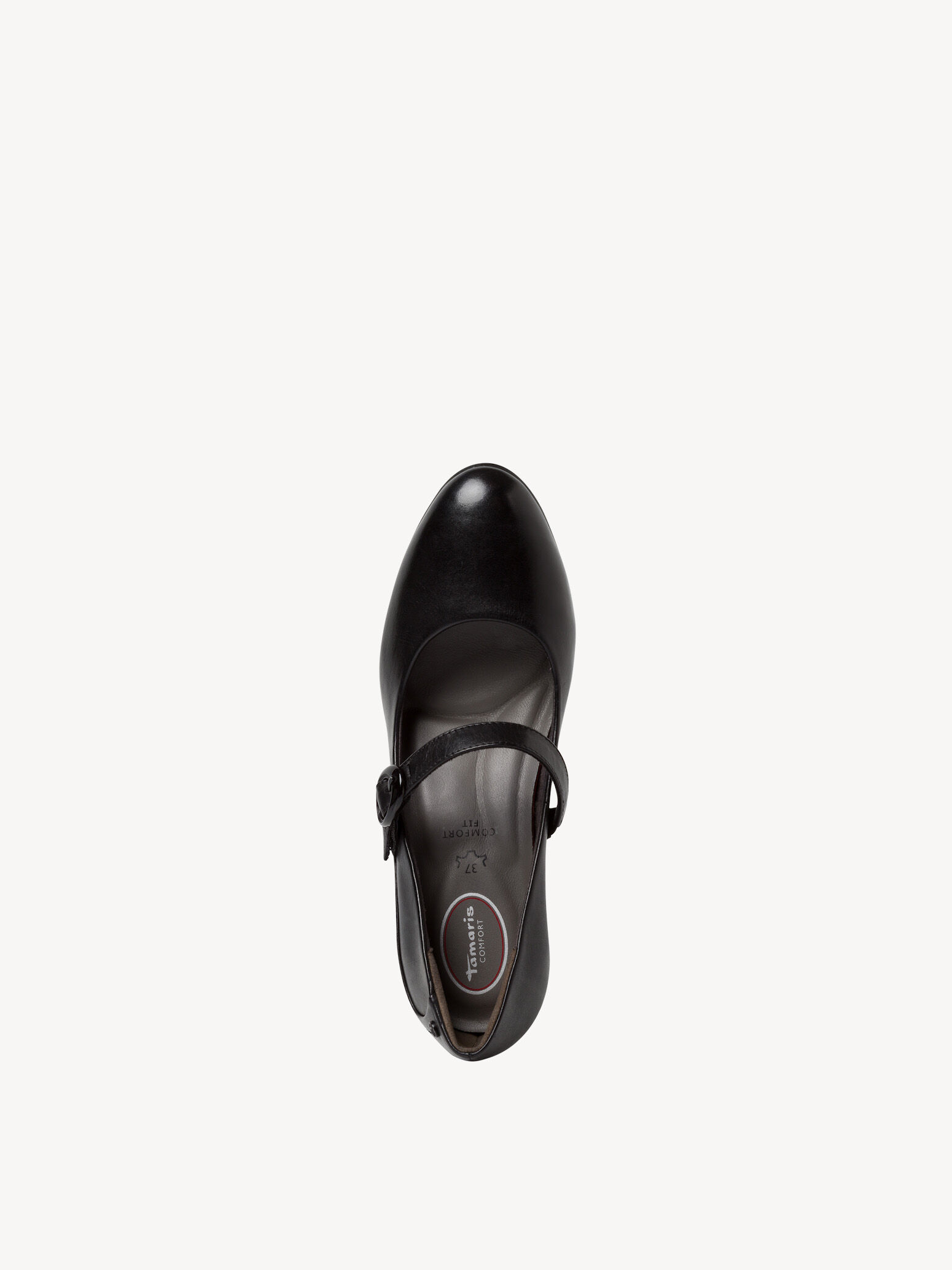 Escarpin en cuir - noir