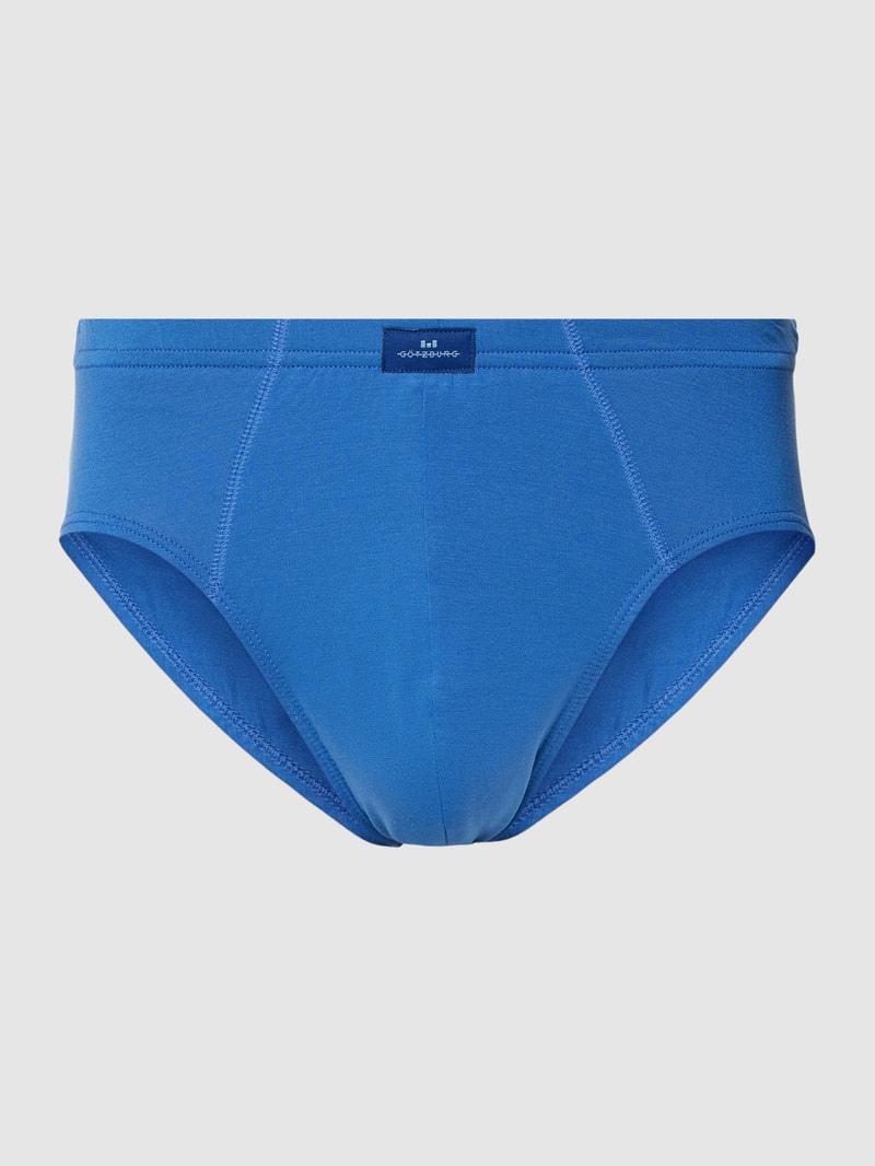 Slip mit Label-Patch Modell 'NATURE' in blau