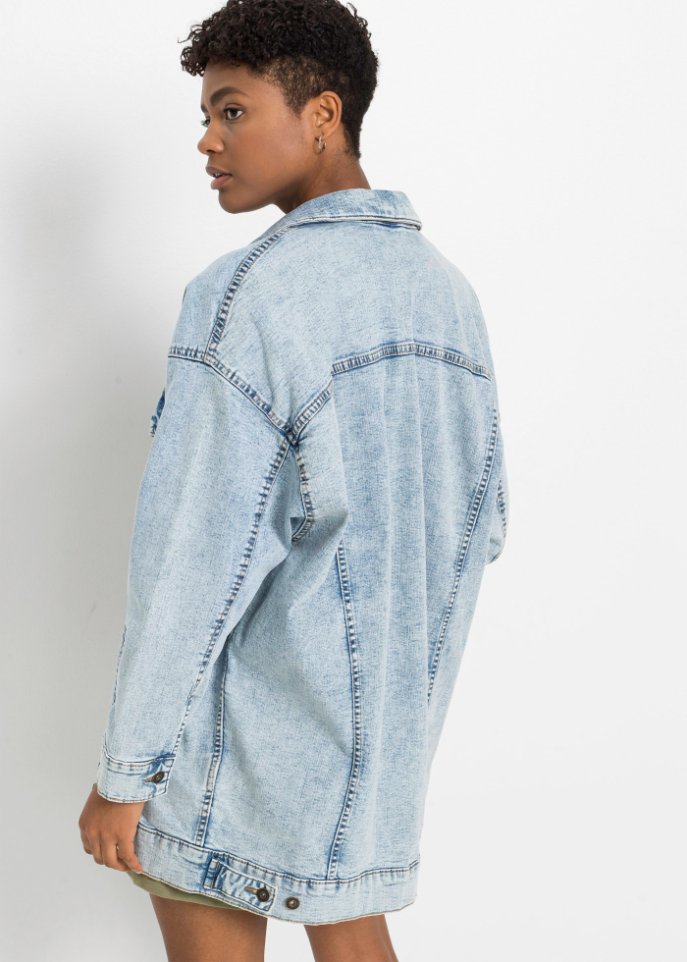Jeansjacke in Oversize