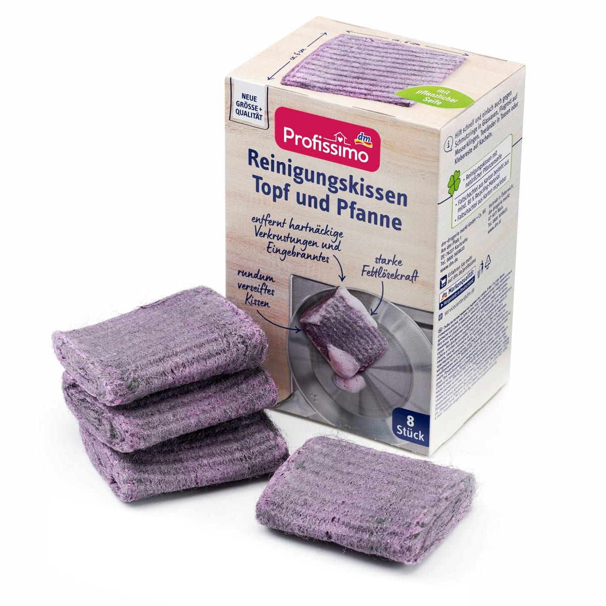 Reinigungskissen Topf und Pfanne, 8 St