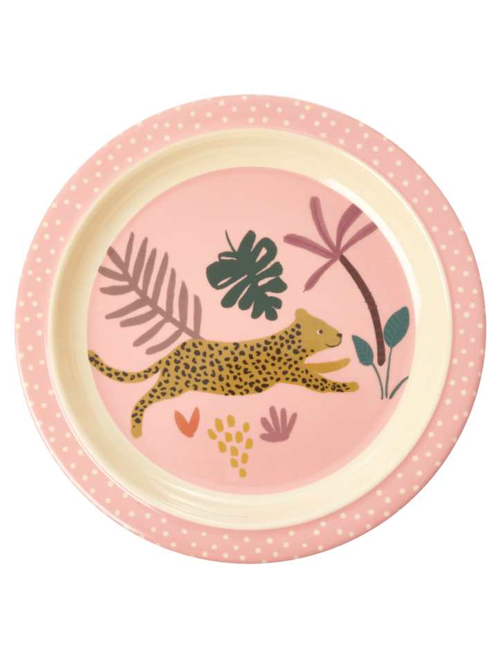 Rice Melamin Teller Jungle Animals in pink günstig kaufen onesize