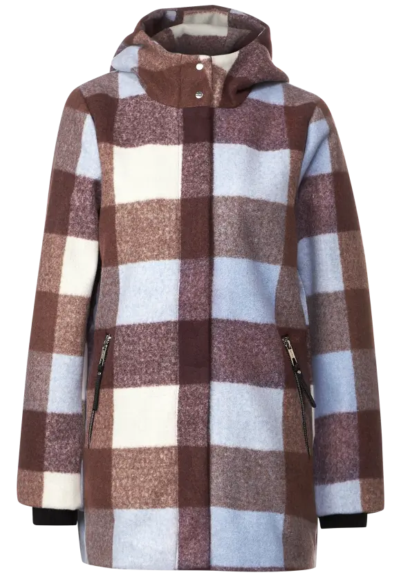Street One Hoodie Karojacke mit Kapuze