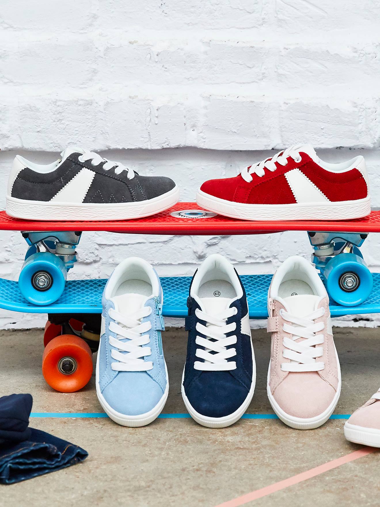 Vertbaudet Jungen Sneakers - grau