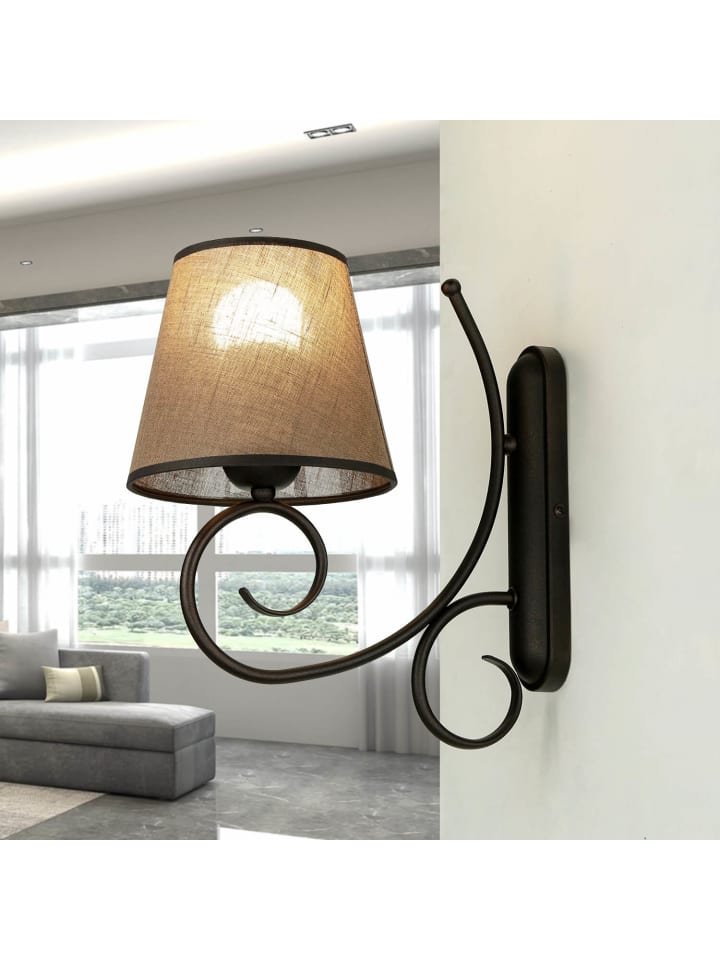 Licht-Erlebnisse Wandlampe in Braun günstig kaufen onesize