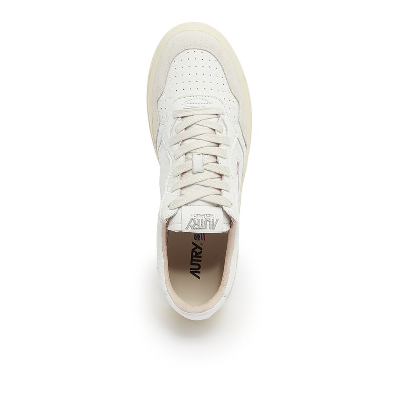 Autry Medalist Low goat/suede wht/white