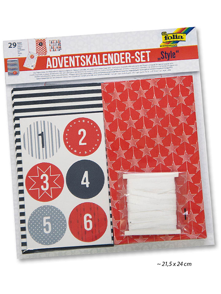 folia PAPER Papiertüten-Adventskalender 