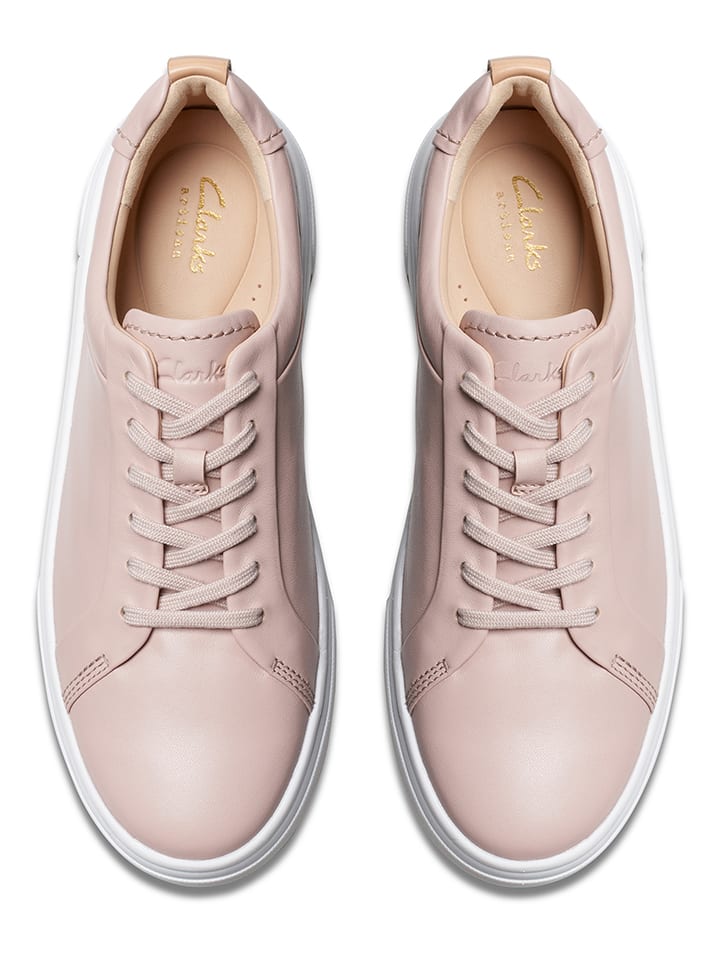 Clarks Leder-Sneakers ''Hollyhock Walk'' in Rosa günstig kaufen