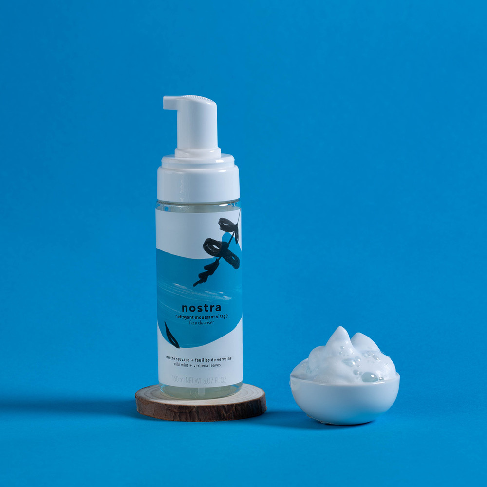 Nostra Nettoyant Moussant Visage Menthe Sauvage & Feuilles de Verveine Nettoyant moussant visage
