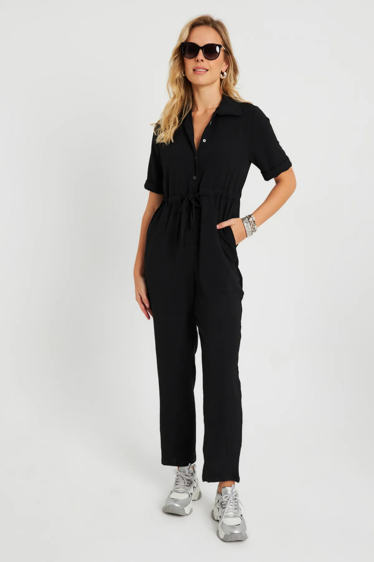 Cool & Sexy  Jumpsuit - Schwarz - Regular Fit