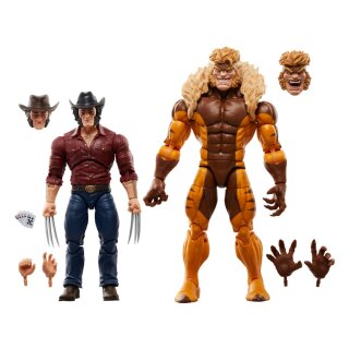 Wolverine 50th Anniversary Marvel Legends Actionfiguren 2er-Pack - Marvel's Logan & Sabretooth