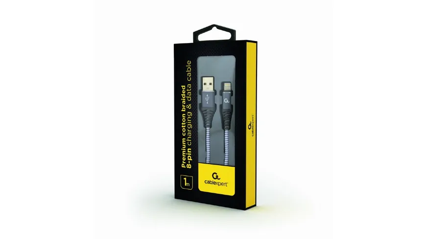 Cableexpert Ladekabel 1 Meter Spacegrey/ White
