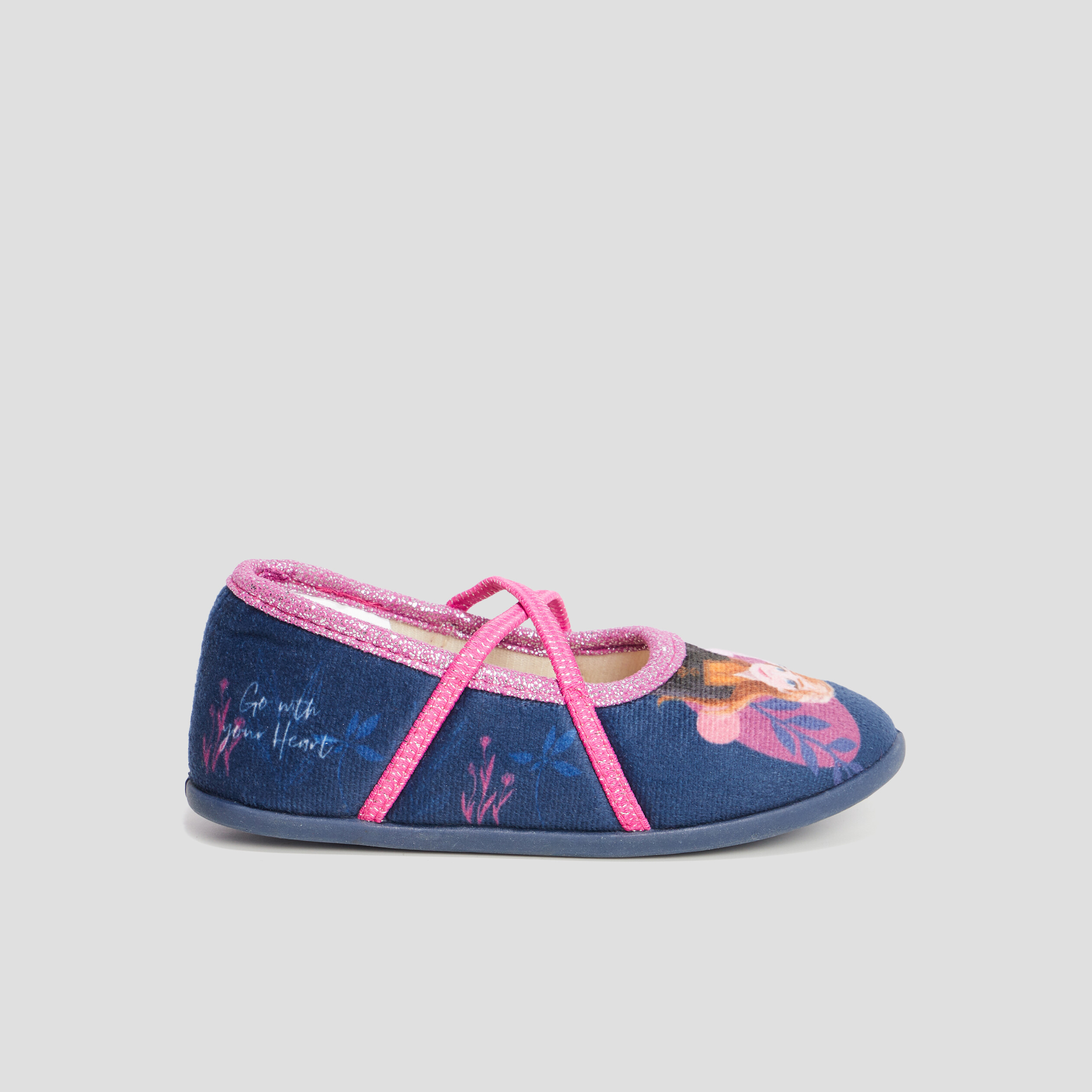 Chaussons ballerines Reine des neiges violet fille | La Halle