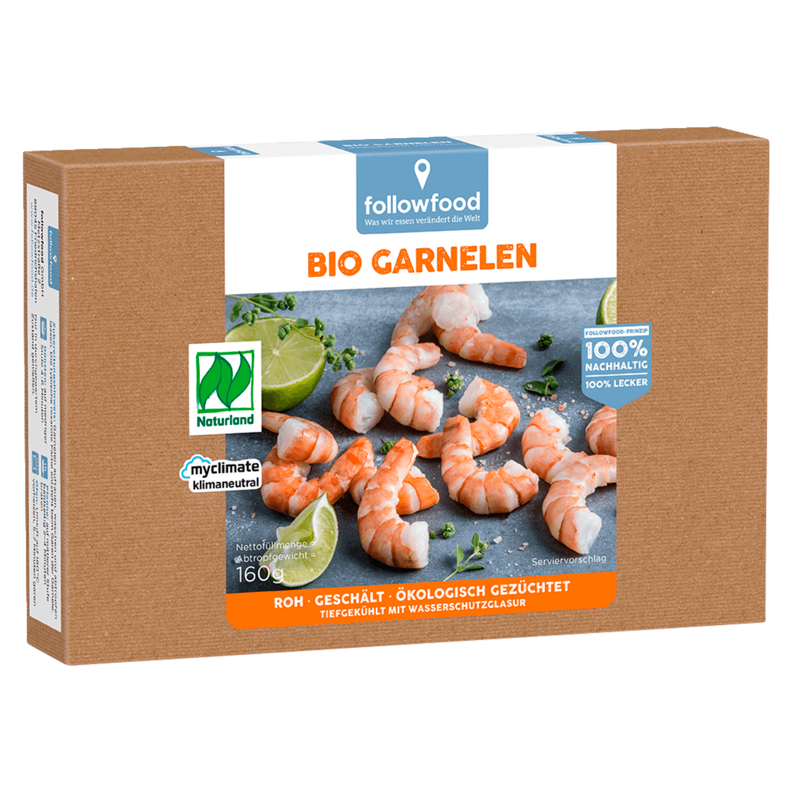 followfish Bio-Garnelen 160g