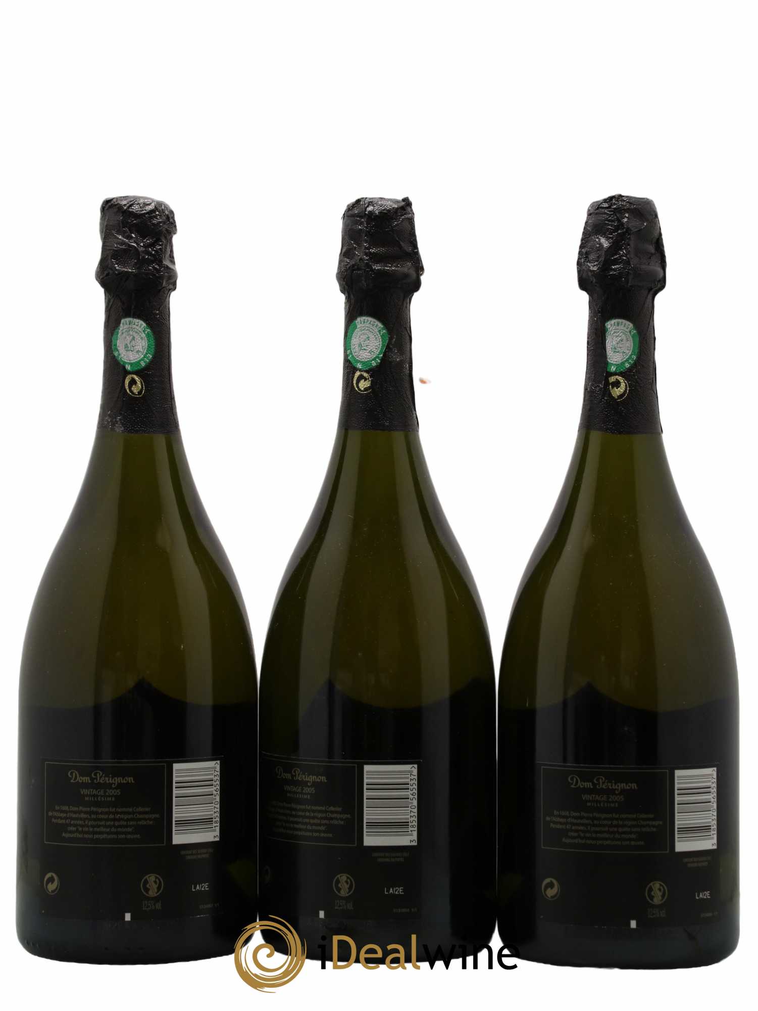 Brut Dom Pérignon  2005 - Lot de 3 Bouteilles