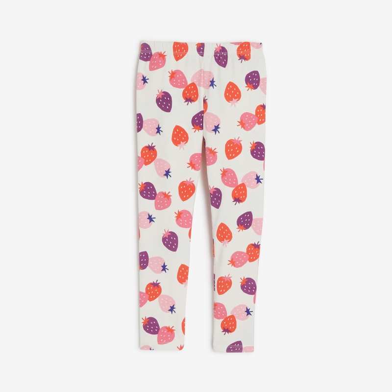 Legging fille écru fraises beige Catimini