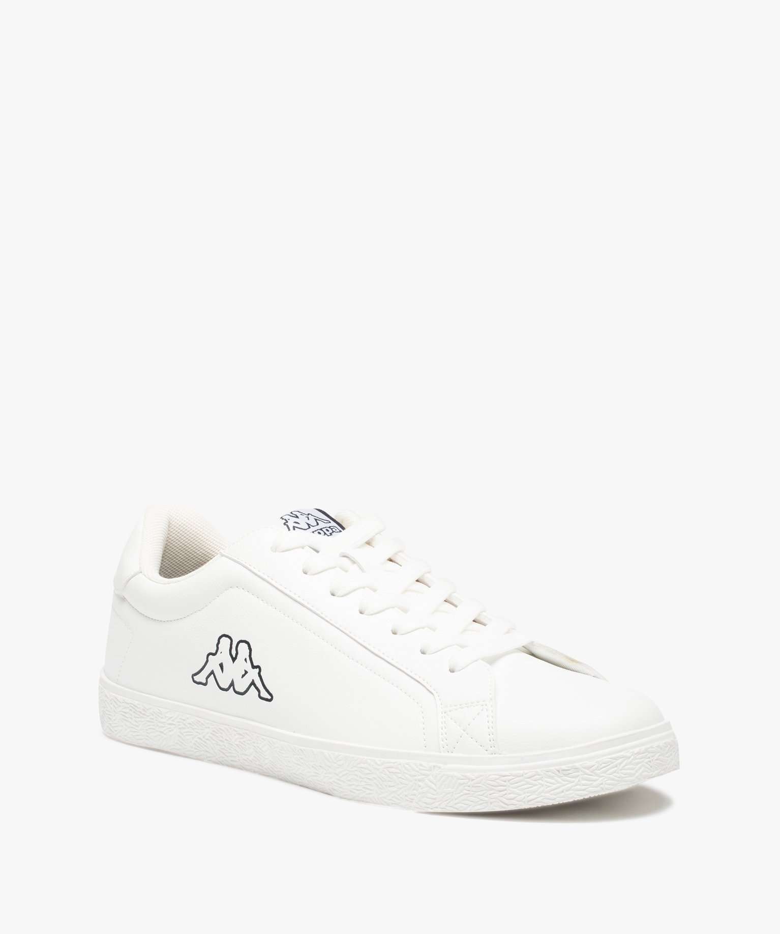 Baskets homme unies à lacets – Kappa Astrida blanc | GEMO