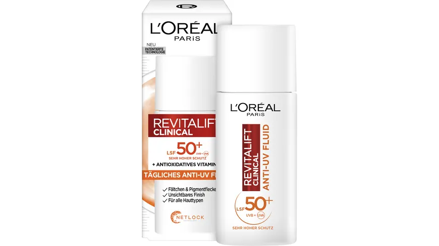 L'Oréal Paris RevitaLift Vitamin C UV-Fluid LSF50+ 50 ml