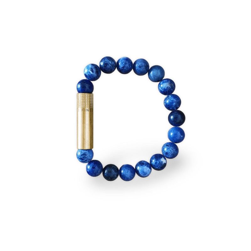 Les Fines Lames Armband Zigarrenschneider Brass, Farbe Sodalith- Größe L
