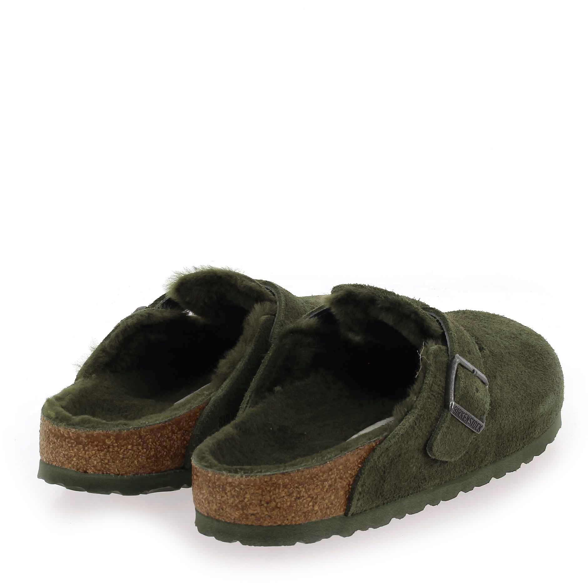 Birkenstock  BOSTON SHERLING - Kaki